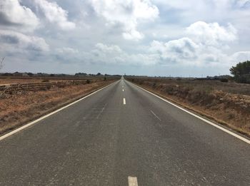 Road against sky