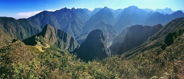 Scenic view of mountains