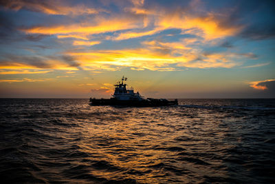 Ferry at sea