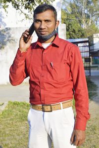 Indian man on phone 