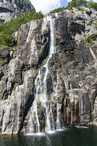 View of waterfall