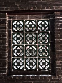 Window of brick wall