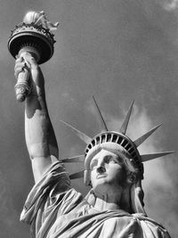 Low angle view of statue