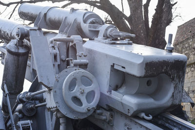 Close-up of machine part