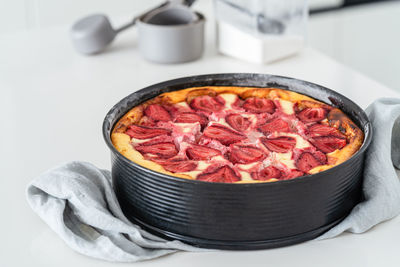 Close-up of food in bowl on table