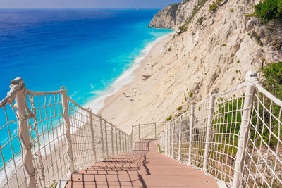 Egremni beach, lefkada island, greece.