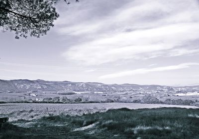 Scenic view of landscape against sky