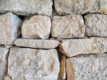 Full frame shot of stack of rocks