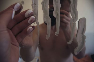 Close-up of human hand
