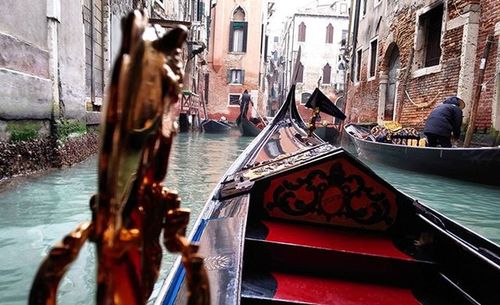 Boats in canal