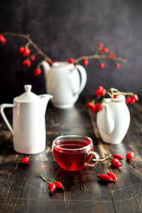 rosehip tea in