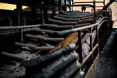 Interior of abandoned factory