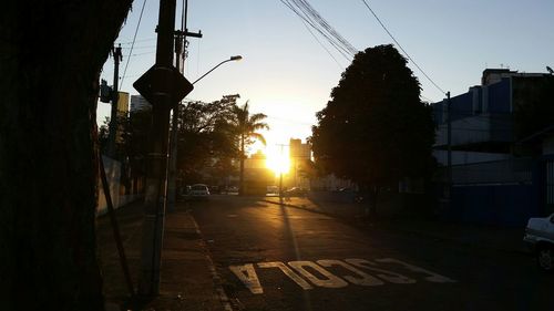 City at sunset