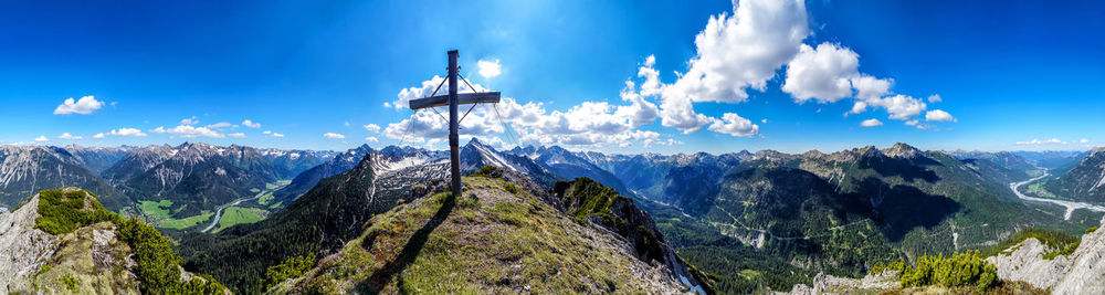 Panoramic view of landscape against sky