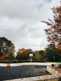 Scenic view of park against sky