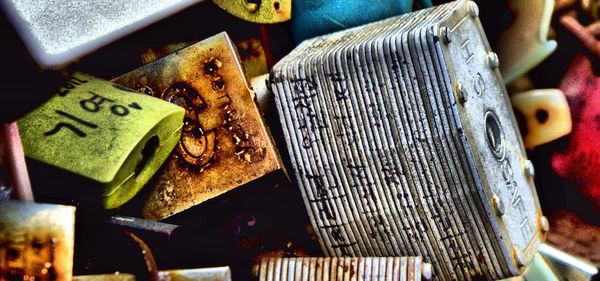 Close-up of food on table