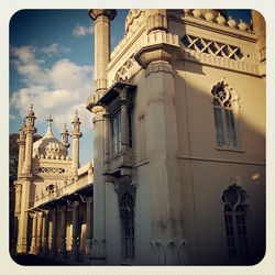 Low angle view of church against sky