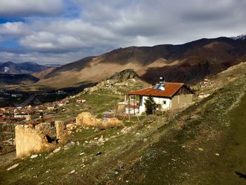 Houses in village