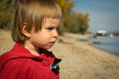 Close-up of cute boy