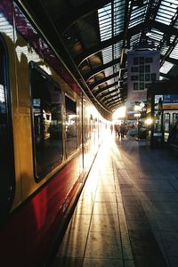 Railroad station platform