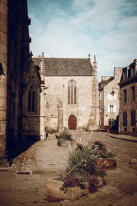 Exterior of historic building against sky