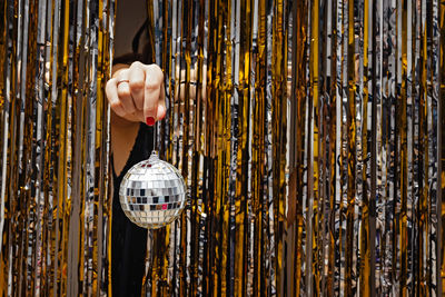 Close-up of christmas decorations