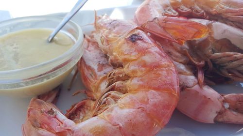 Detail shot of shrimps