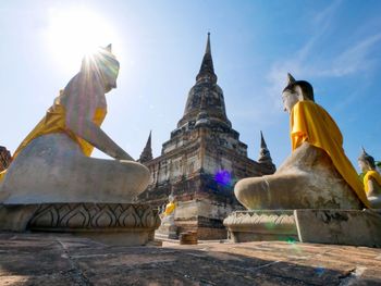 Old temple wat yai chai mongkhon of ayutthaya province