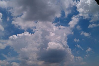 Low angle view of clouds in sky