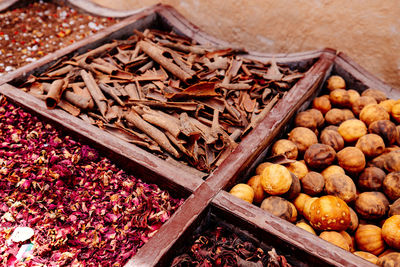 Close-up of fruits for sale in market