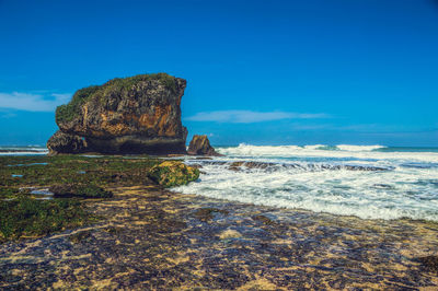 Wave in the kukup beach