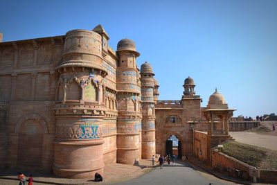 View of historical building against clear sky