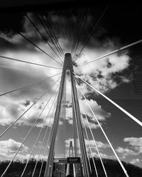 Low angle view of ferris wheel against sky