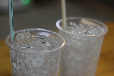 Close-up of ice tea