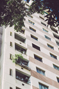 Low angle view of apartment building