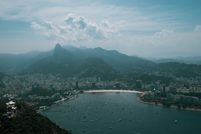 Aerial view of buildings in city