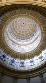 Low angle view of ceiling