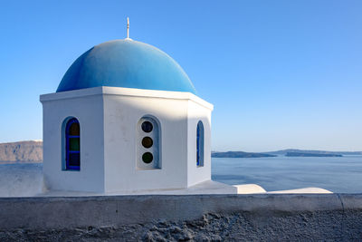 View of church against blue sky