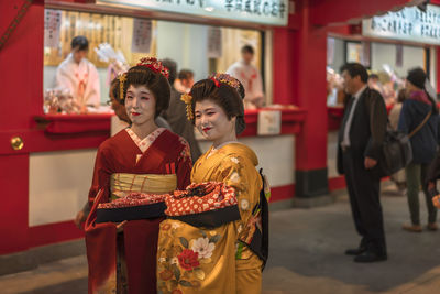 Group of people in traditional clothing