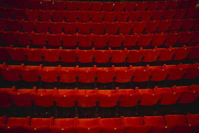 Full frame shot of empty seats