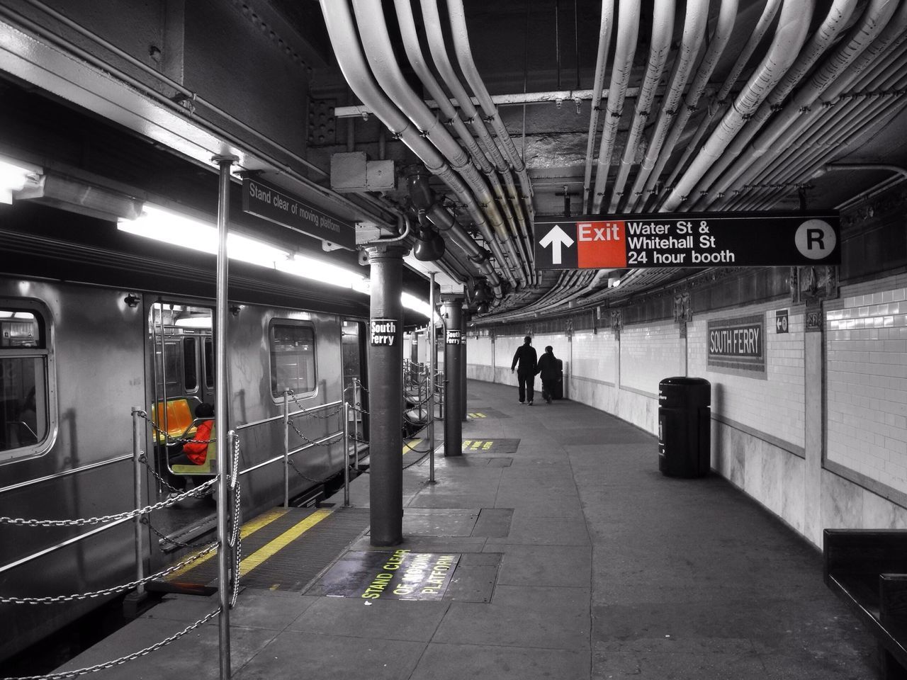 transportation, railroad station, railroad station platform, public transportation, indoors, architecture, rail transportation, men, built structure, train - vehicle, railroad track, travel, the way forward, mode of transport, walking, subway station, subway, incidental people