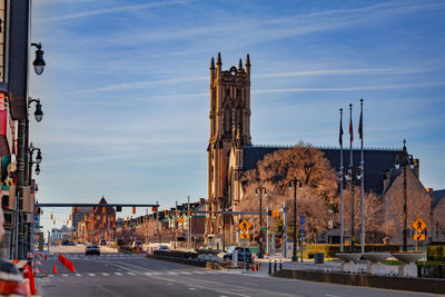 View of buildings in city