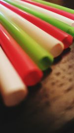 Close-up of colorful balloons