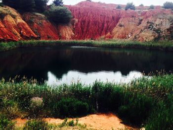 Scenic view of lake