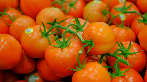 Close-up of tomatoes for sale in market