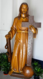 Statue of buddha in building