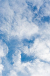 Low angle view of clouds in sky