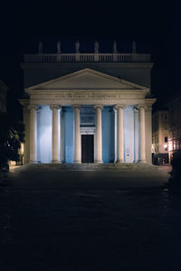 Columns at night