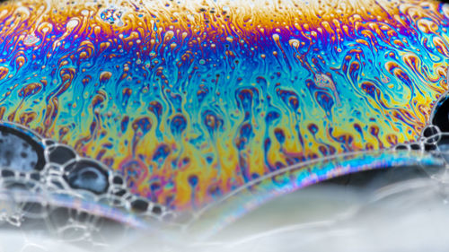 Full frame shot of multi colored water