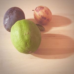 Close-up of apple on table